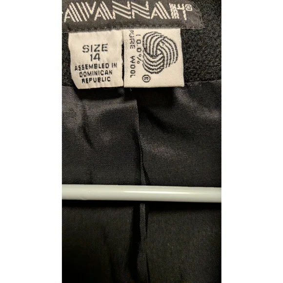 Vintage savannah Wool Blazer size 14 - Picture 3 of 4